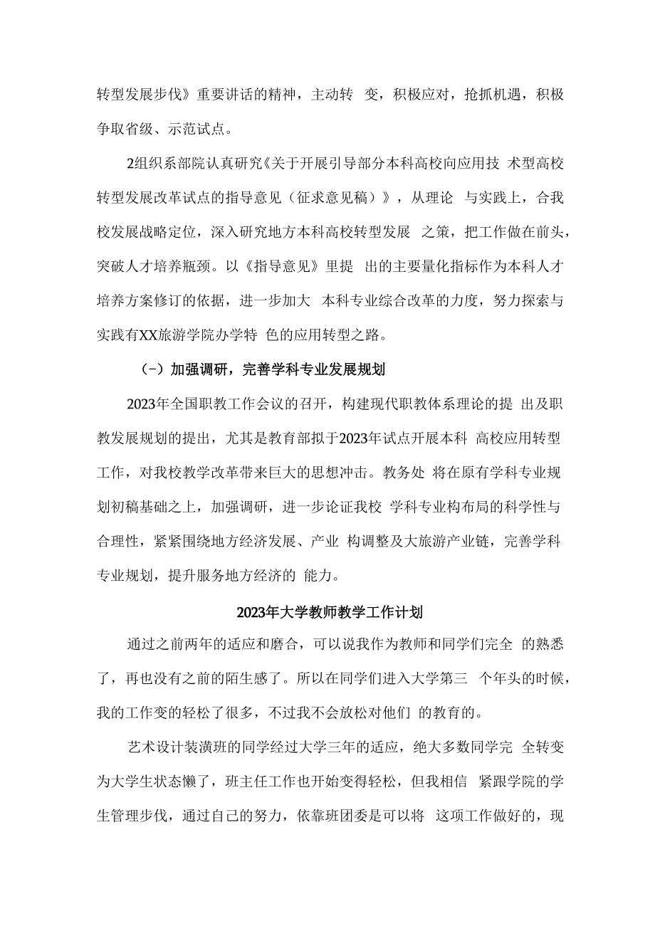 2023年大学教师教学工作计划 (模板三篇).docx_第3页