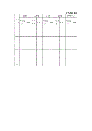 采购成本计算表.docx