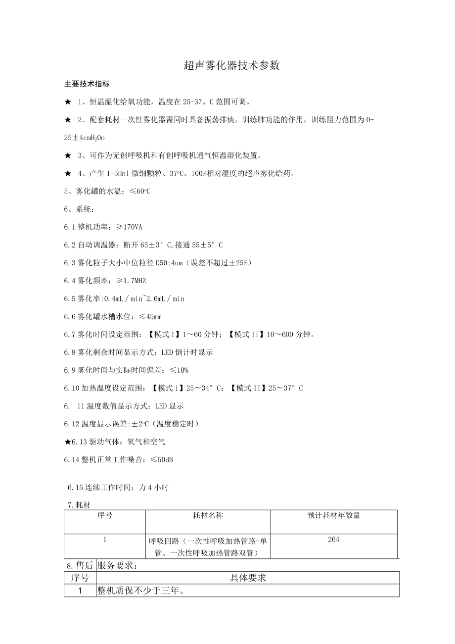 超声雾化器技术参数.docx_第1页