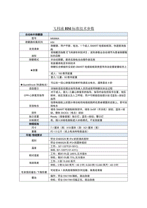 飞利浦HS1标准技术参数.docx