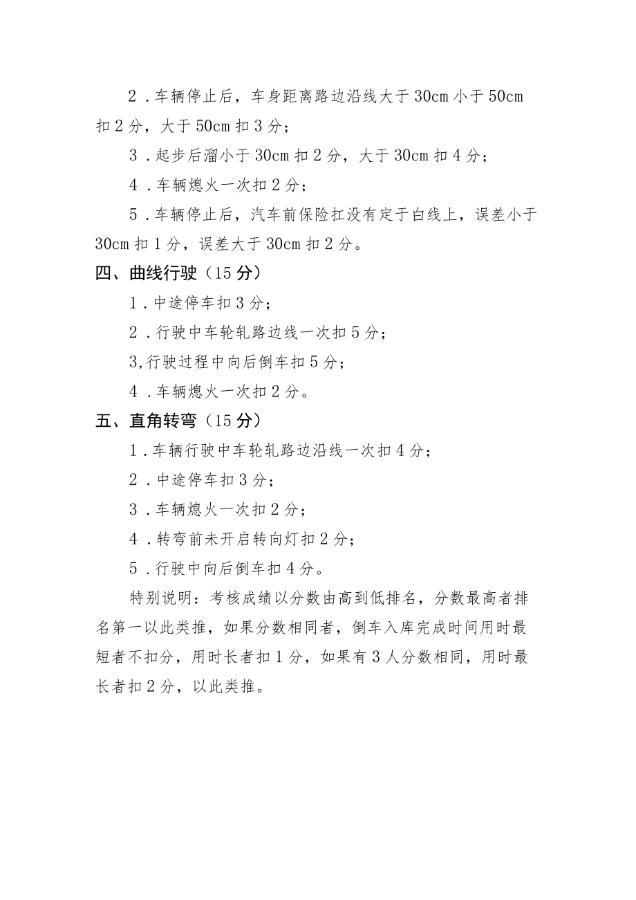 驾驶技能考核内容及扣分标准.docx_第2页