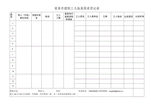 建筑工人需求登记表.docx