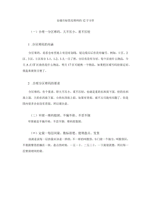 仓储目标优化堆码的12字方针.docx