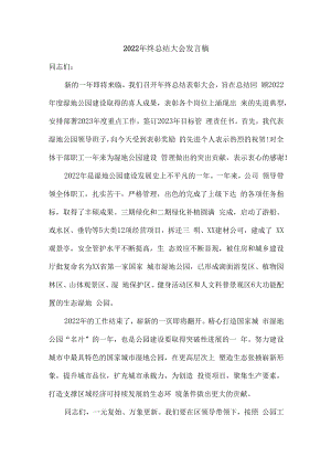 2022年年终总结会发言稿.docx