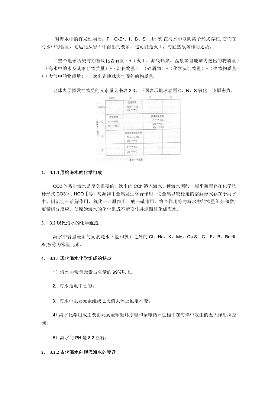 第2章海洋的形成和海水的组成——兼论地球上水的起源、变迁和循环.docx_第3页