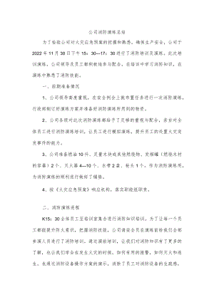 公司消防演练总结.docx