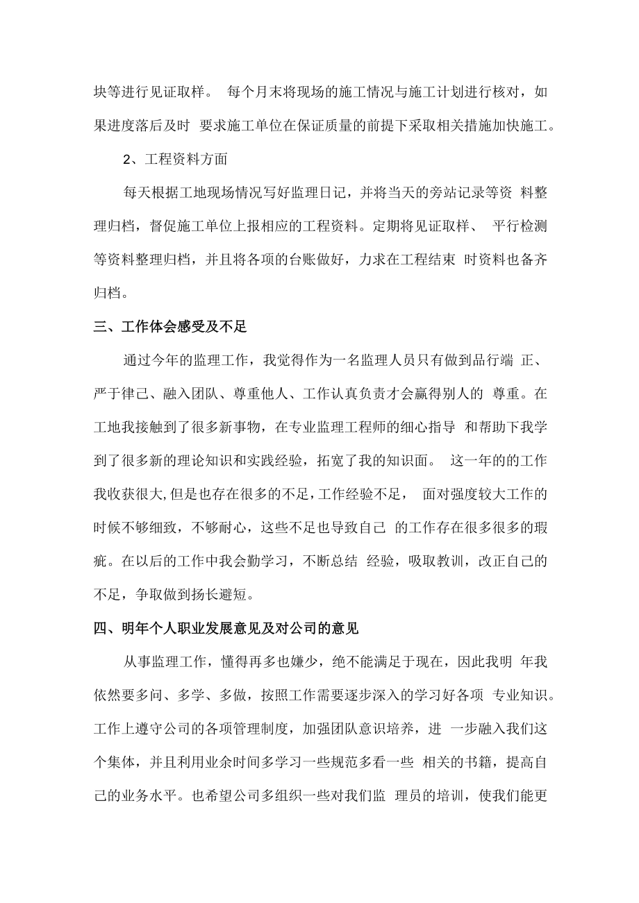 2022年分公司监理工程师年终工作总结.docx_第2页