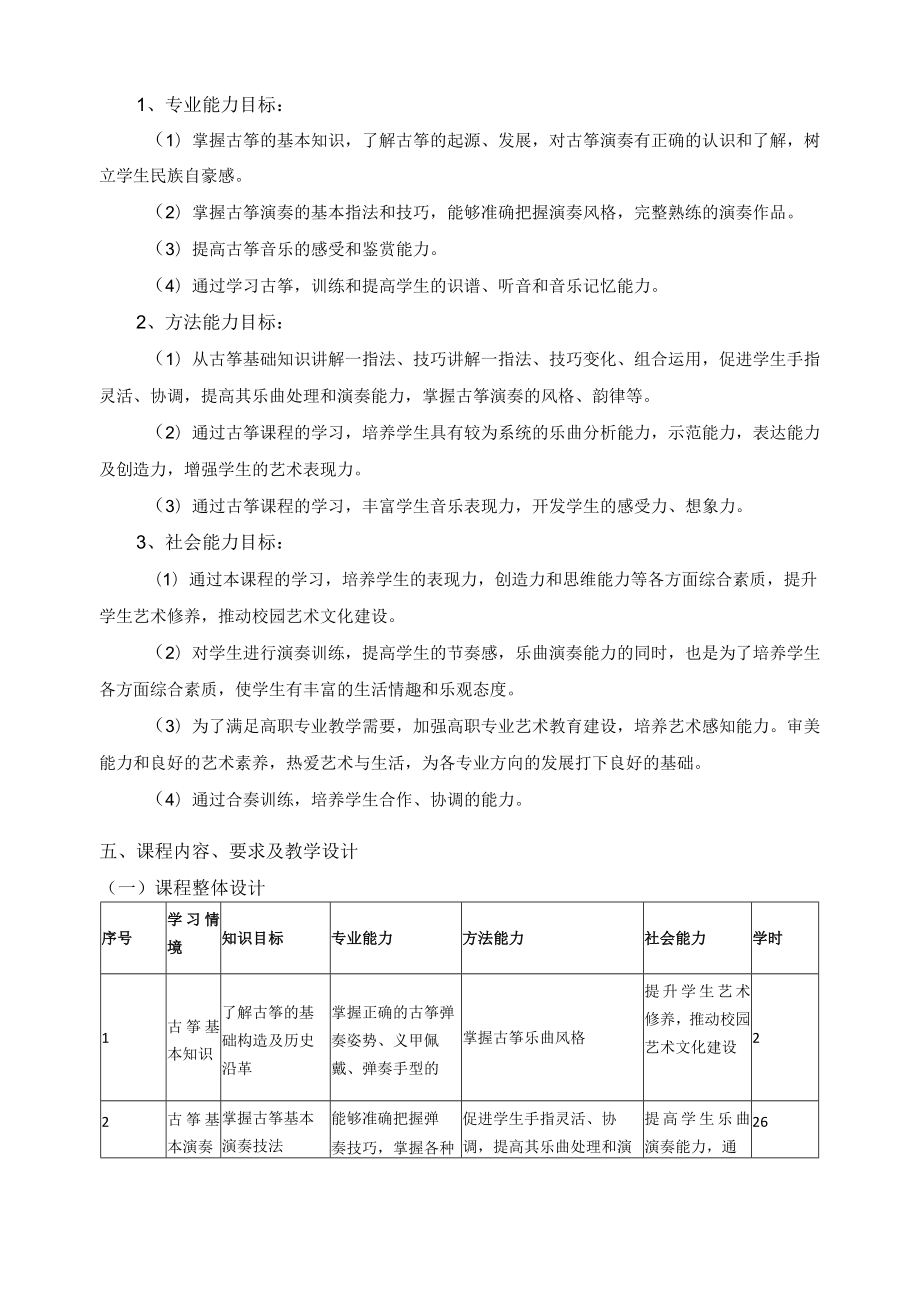 《古筝演奏》课程标准.docx_第2页