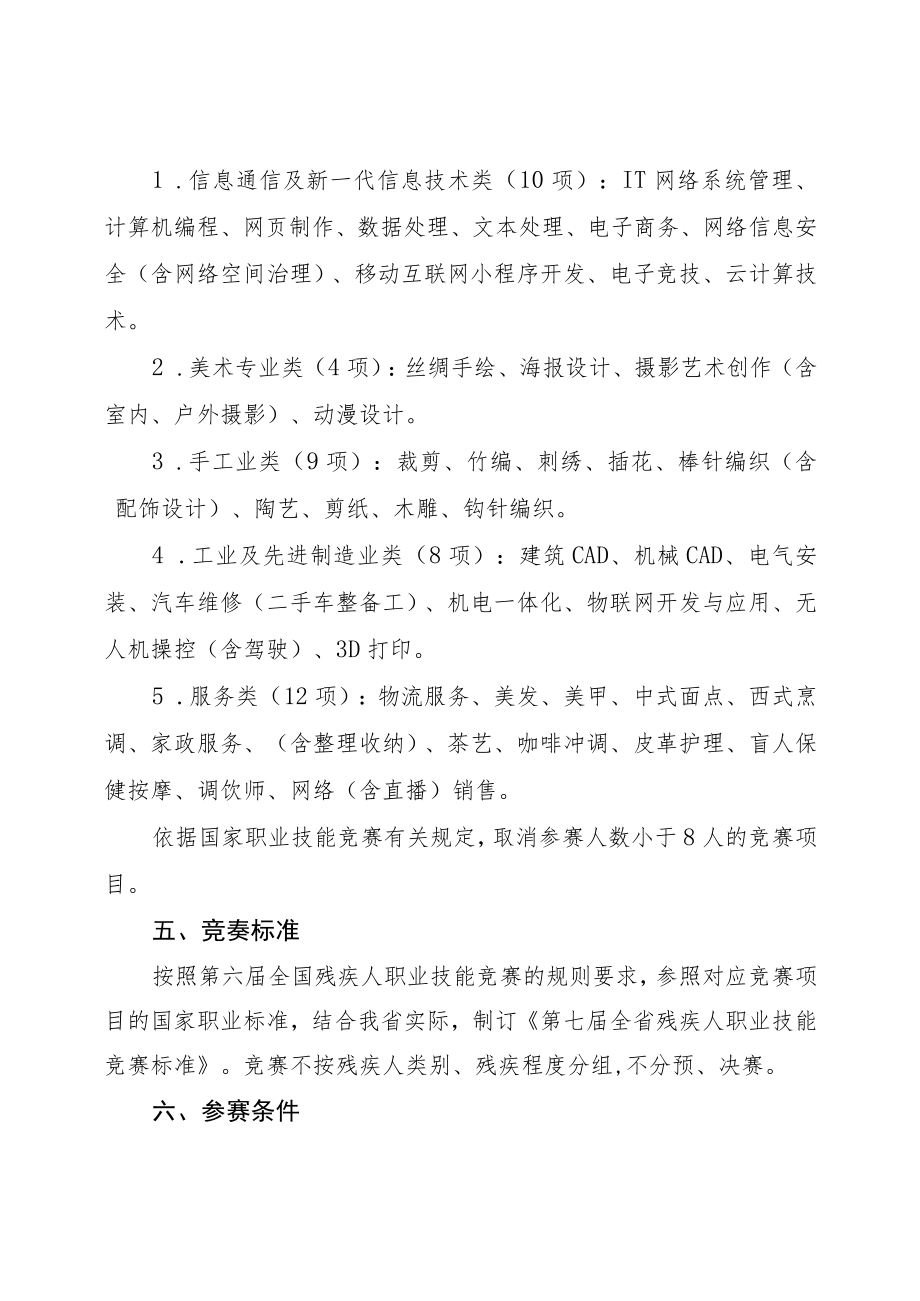 第七届全省残疾人职业技能竞赛实施方案.docx_第3页