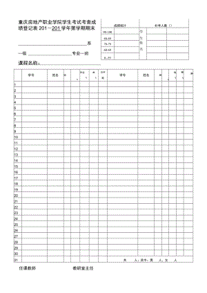 补考人数重庆房地产职业学院学生考试考查成绩登记01～201学年第学期期末.docx