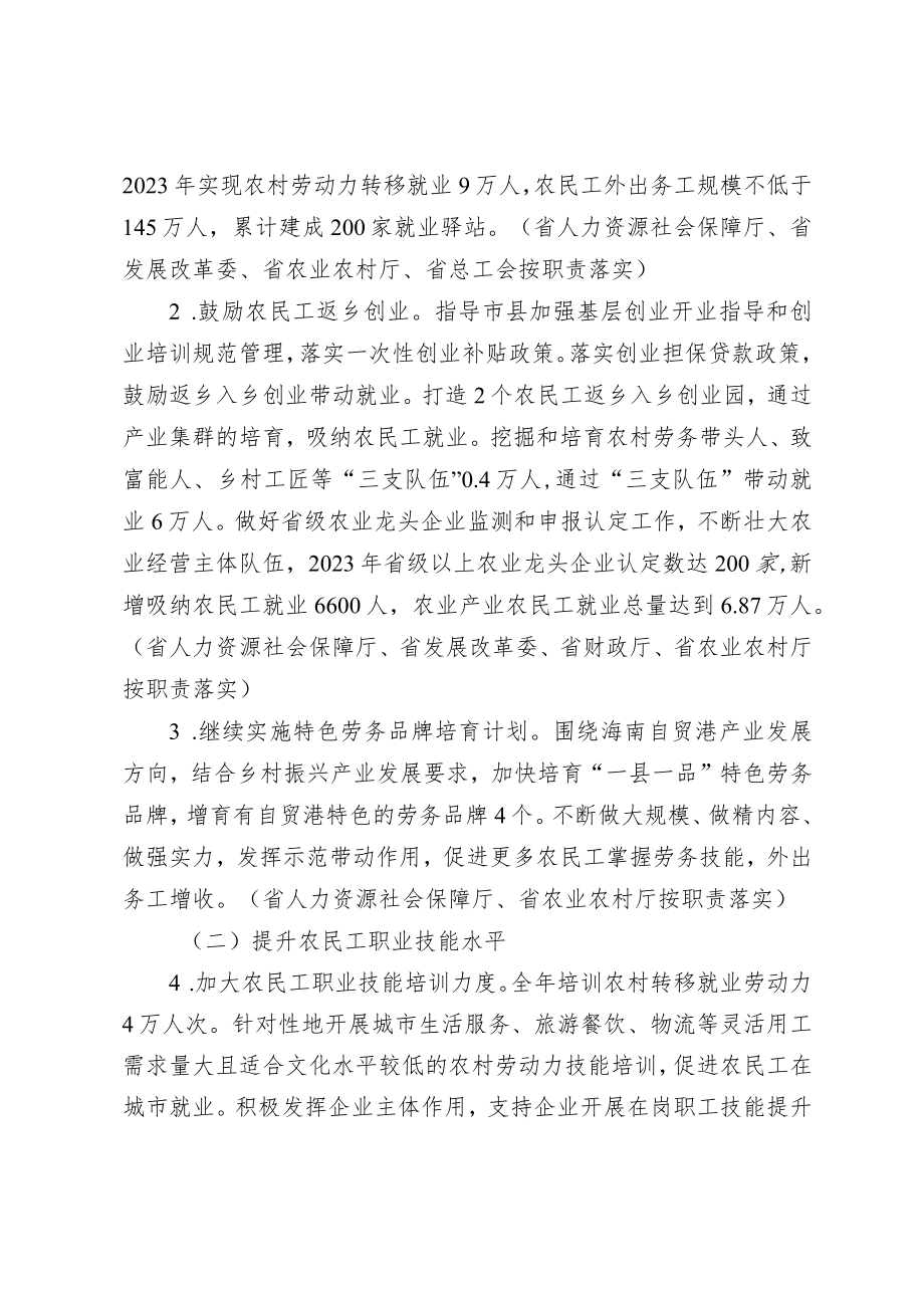 海南省开展县域农民工市民化质量提升行动实施方案.docx_第2页