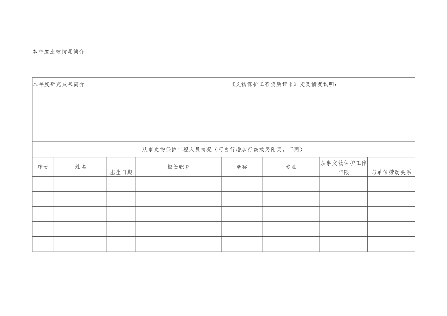 文物保护工程勘察设计乙级资质申、施工二级资质、监理乙级资质申报表.docx_第2页