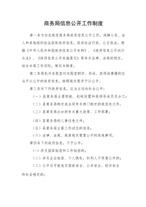 商务局信息公开工作制度.docx