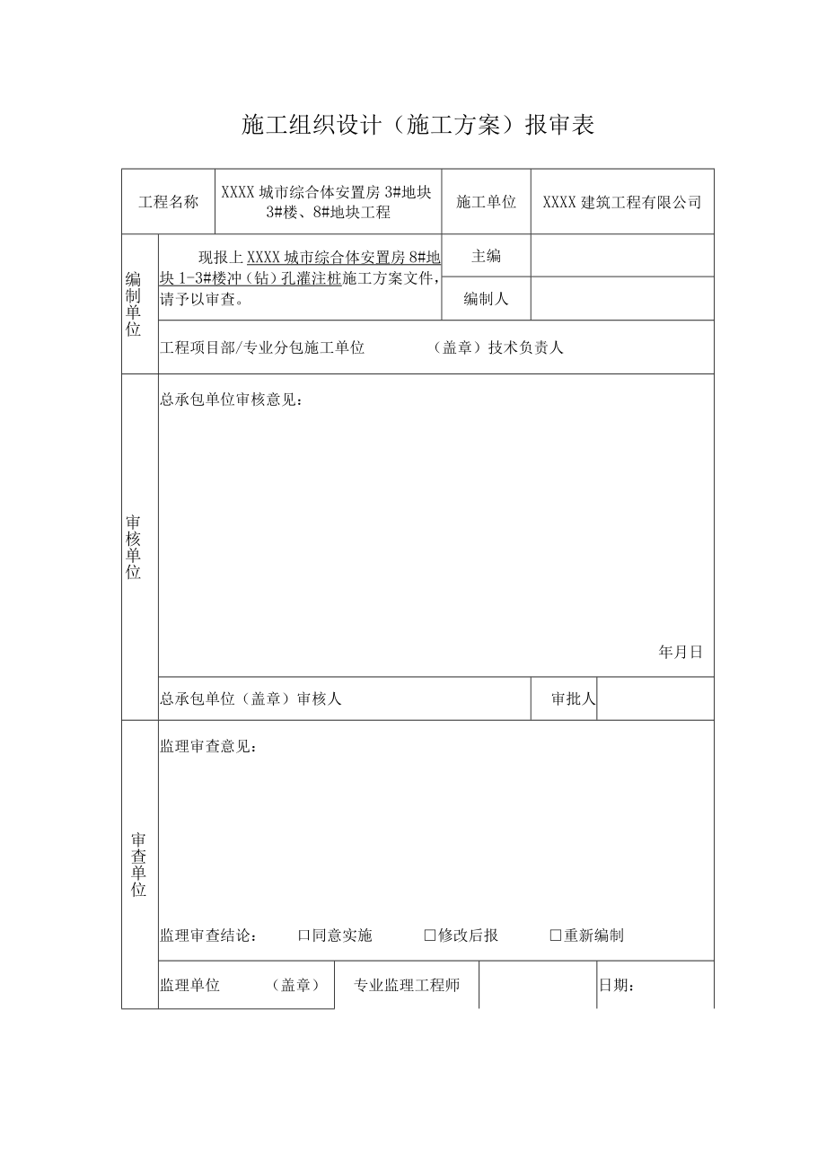 XX建筑工程有限公司《冲孔灌注桩》施工组织设计（施工方案）.docx_第2页