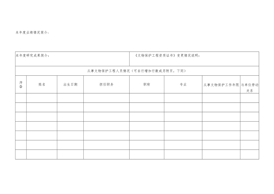 文物保护工程监理乙级资质申报表.docx_第2页