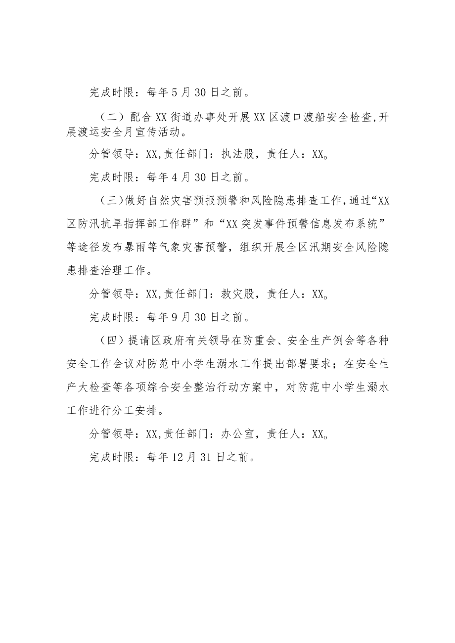 XX区应急管理局防范中小学生溺水工作方案.docx_第2页