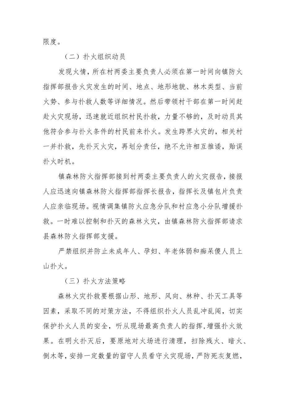 乡镇森林火灾扑救应急预案.docx_第3页