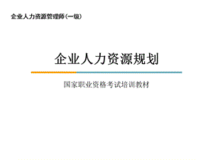 一级人力资源管理师考试第一章人力资源规划考点概要.ppt