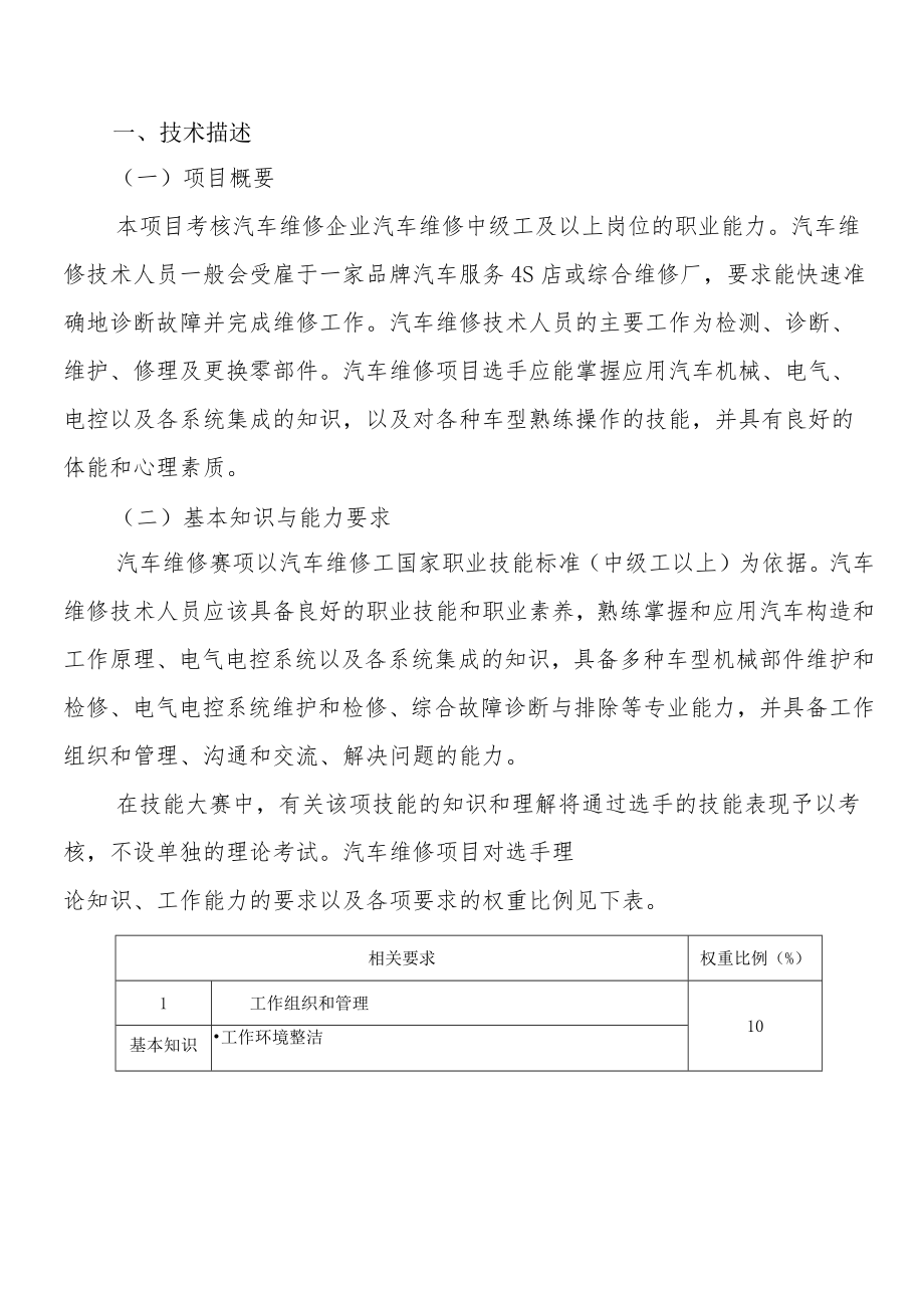 11-汽车维修技术文件-河南省济源示范区第一届职业技能大赛技术文件.docx_第3页