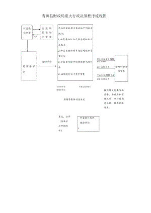 青田县财政局重大行政决策程序流程图.docx