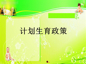 公共政策学计划生育政策.ppt