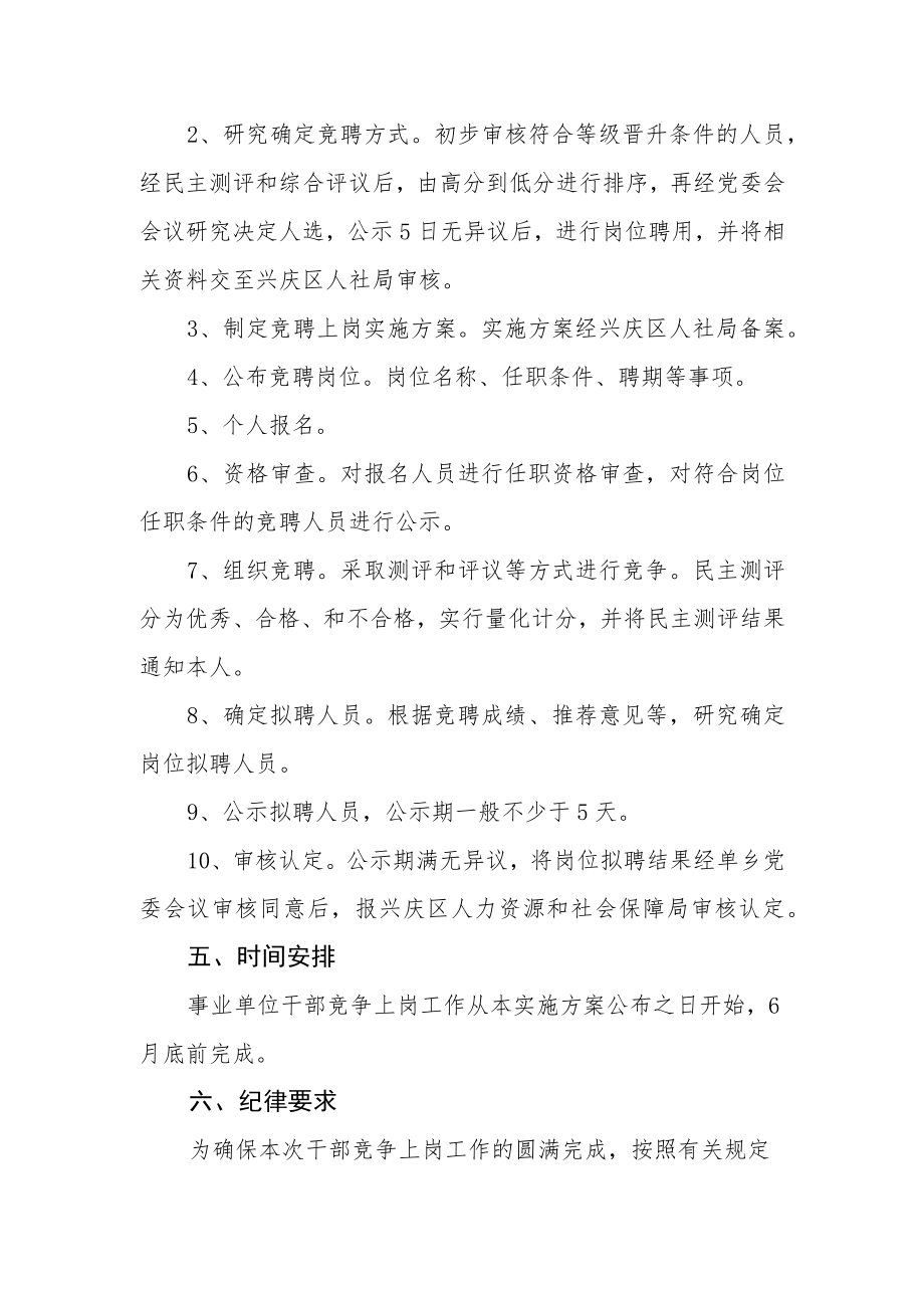 事业管理岗位非领导职员竞聘上岗实施方案.docx_第3页