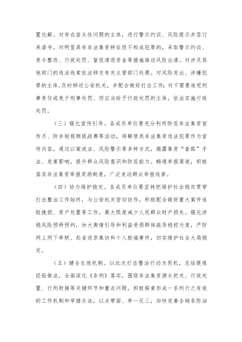 XX区解债类非法集资打击整治工作实施方案.docx_第2页