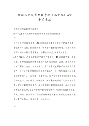 政法队伍教育整顿专刊（二十二）.docx