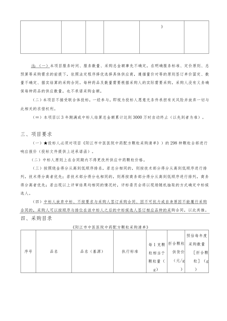 阳江市中医医院中药配方颗粒供应服务采购项目用户需求书.docx_第2页