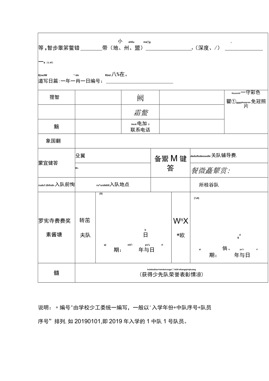 入队申请书、队员登记表.docx_第2页