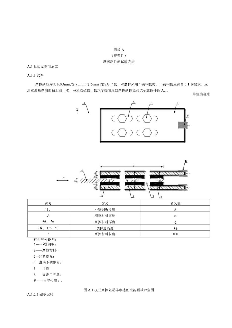 建筑消能减震装置摩擦副性能试验、技术参数、方法、检测报告模板、施工及维护要求.docx_第1页