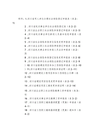 四川工伤保险经办用表格.docx