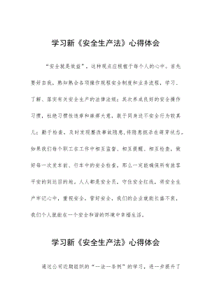 驾驶员学习新《安全生产法》心得感悟十篇.docx