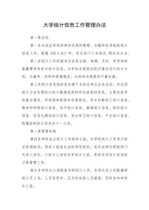 大学统计信息工作管理办法.docx