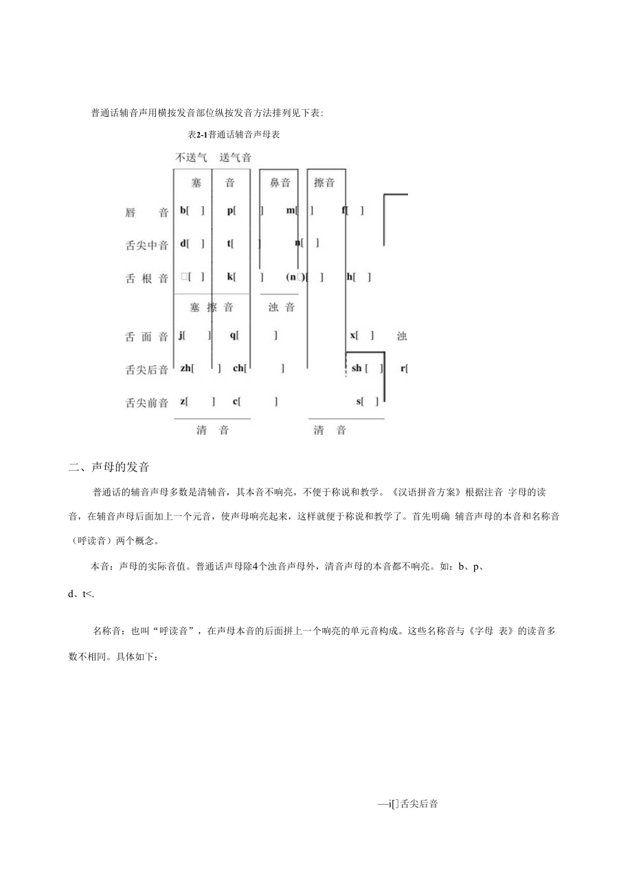 英才学院学前儿童语言教育教案01-1普通话声母.docx_第3页