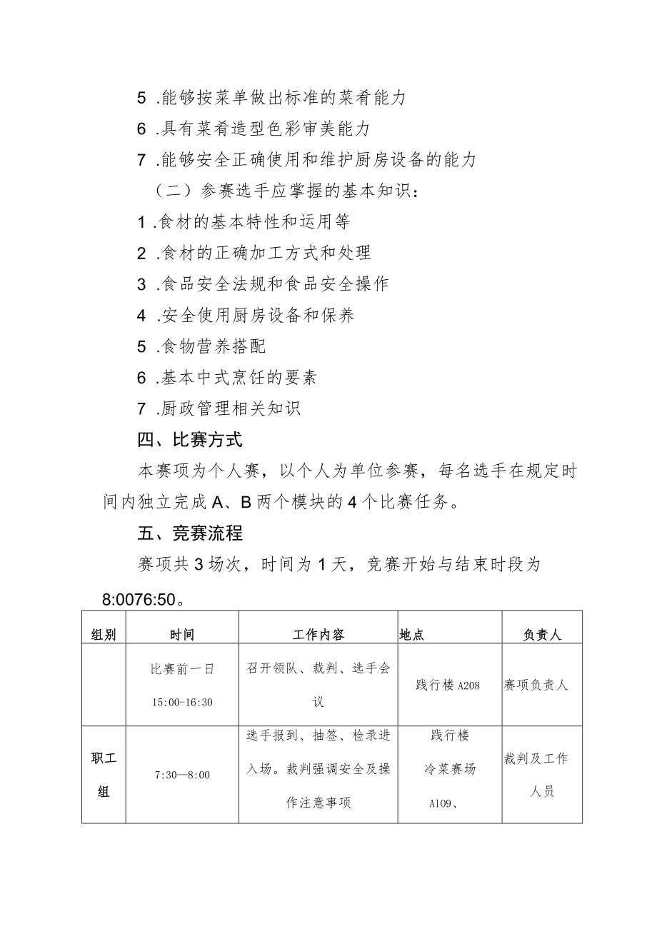 “技能兴威”第一届威海市职业技能大赛“中式烹调”赛项技术工作文件.docx_第2页