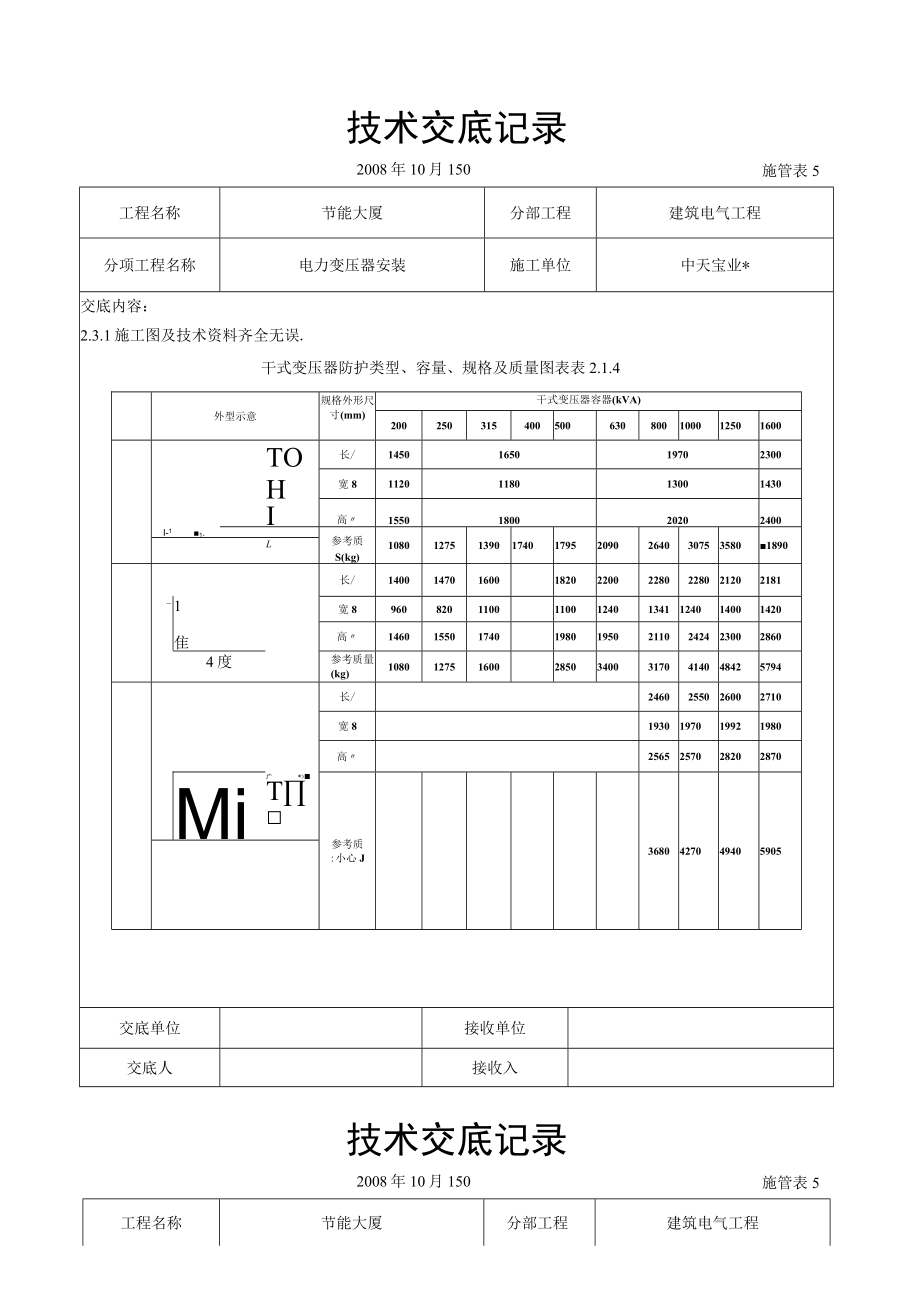 电力变压器安装交底记录工程文档范本.docx_第2页