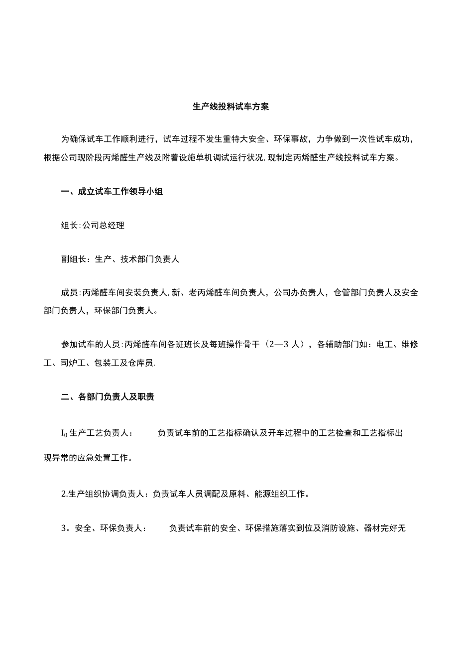 成立试生产工作领导小组及注意事项.docx_第1页