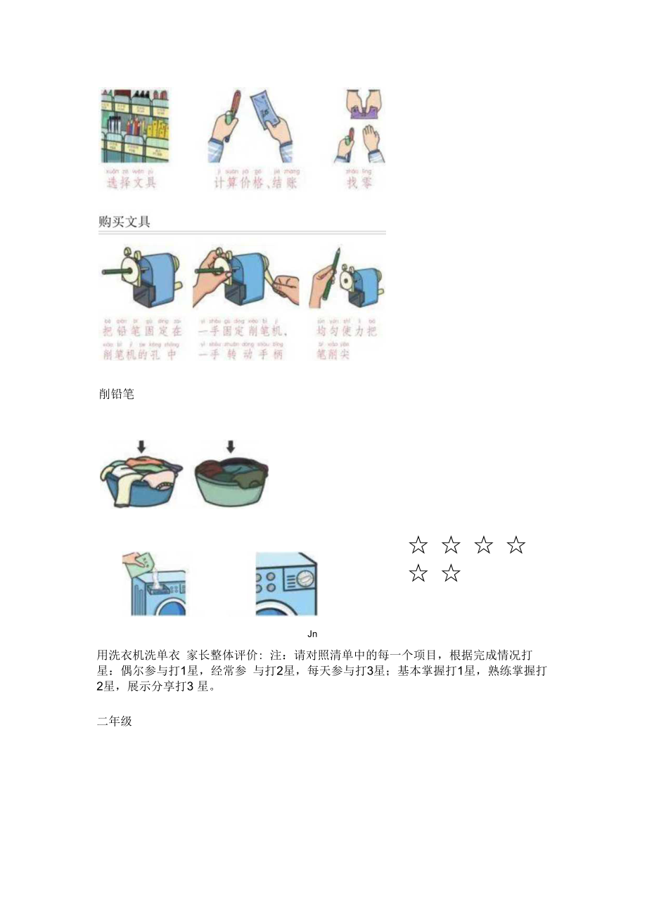 中某小学生日常生活劳动必会项目清单.docx_第3页