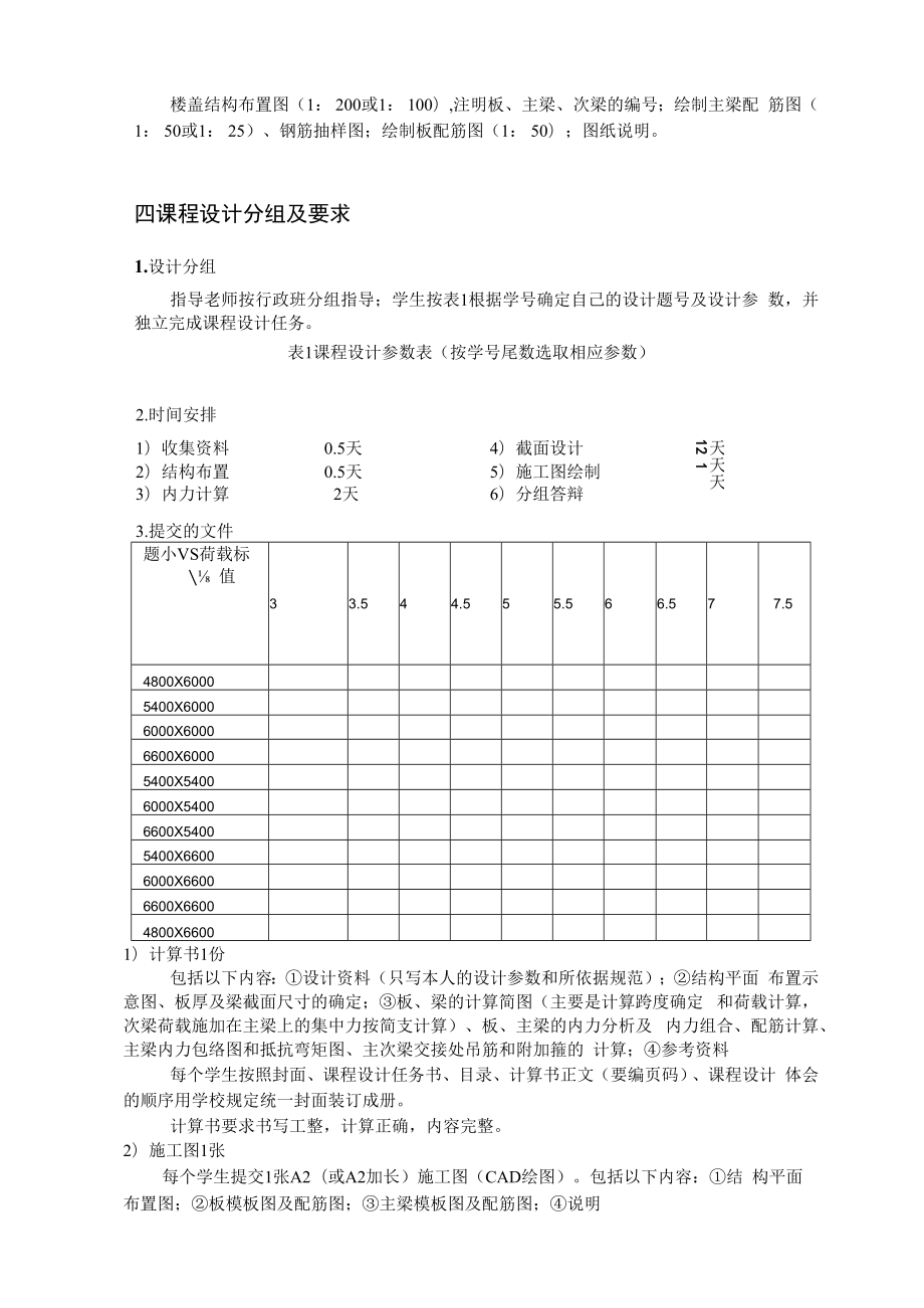 长沙理工水工钢筋混凝土结构课程设计任务书（水利水电专业）.docx_第2页