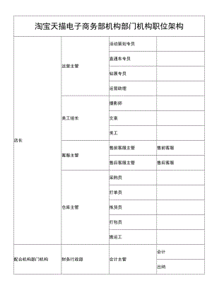 办公文档范本淘宝天猫组织架构及部分职位职责.docx