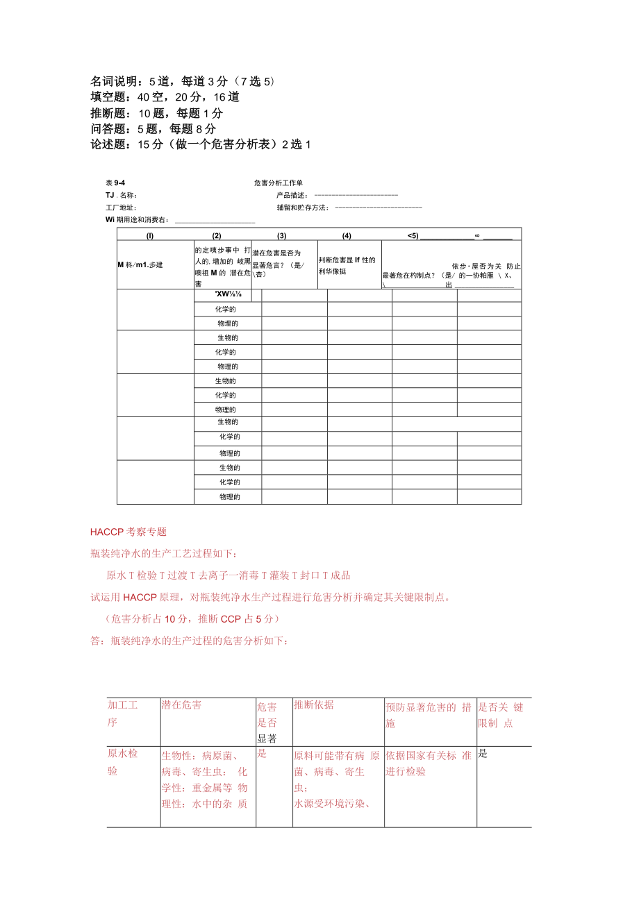 食品安全学题库答案版.docx_第1页