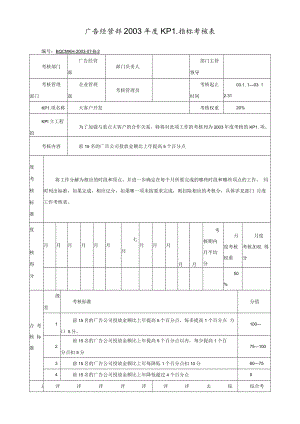 广告经营部KPI—— .docx