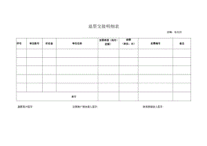 退票交接明细表.docx