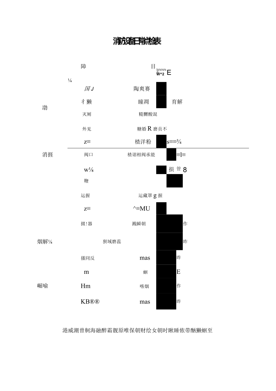 消防设备日常点检表.docx_第1页