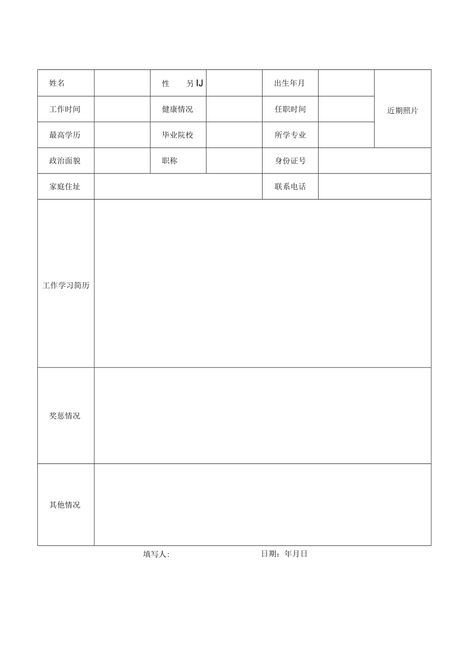 幼儿园园长基本情况登记表.docx_第2页