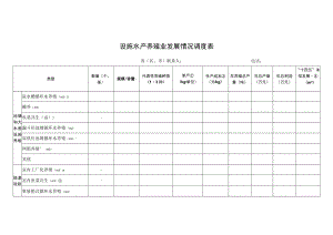 设施水产养殖业发展情况调度表.docx