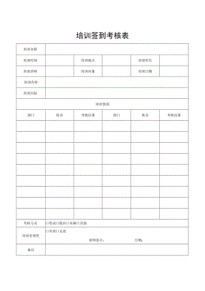 培训签到考核表.docx