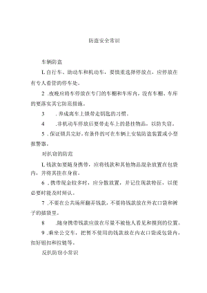 防盗安全常识.docx