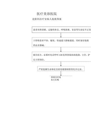 医疗皮肤美容治疗室病人抢救预案.docx